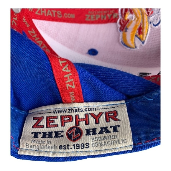 Kansas University Jayhawks  Zephyr Snapback Wool Blend Hat - Picture 11 of 12